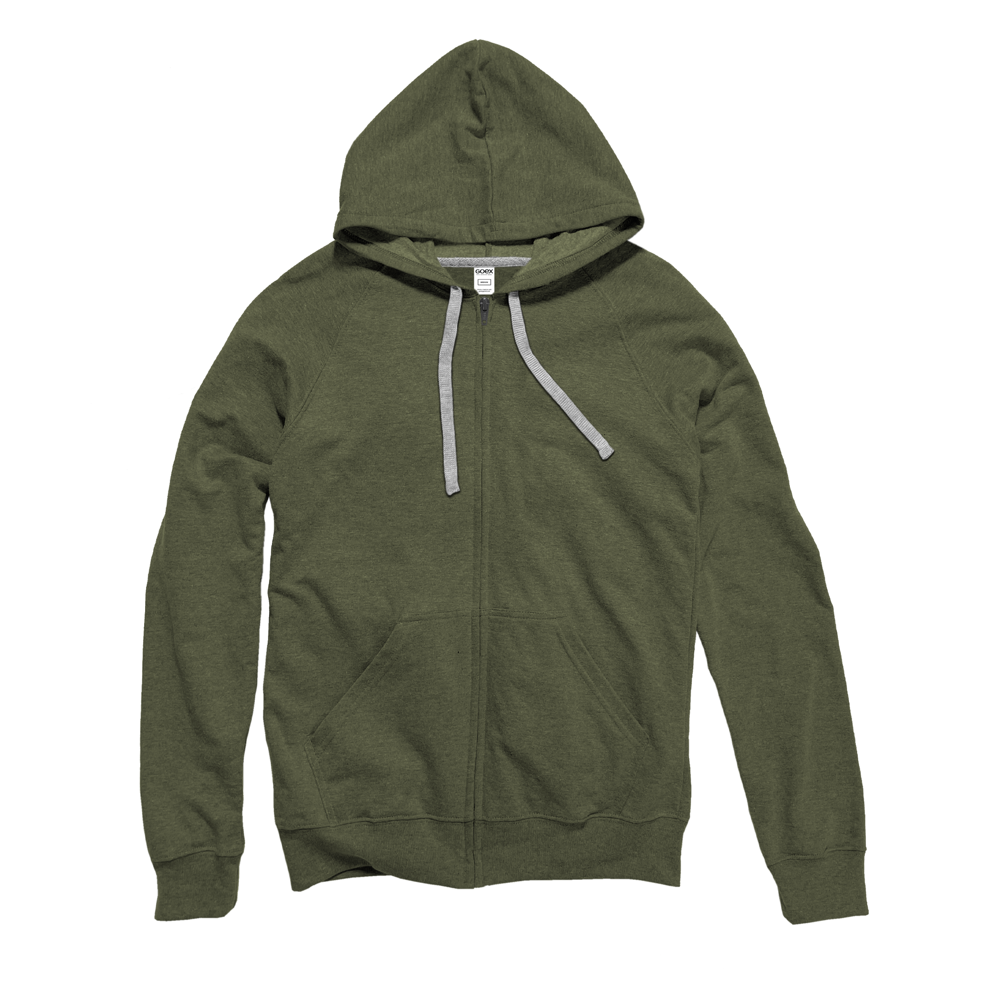 Unisex Heathered Full Zip Hood