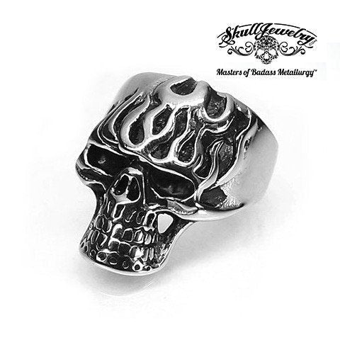 Play'n With Fire - Skull Ring (#025)