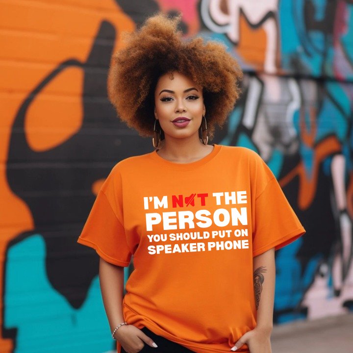 Speaker Phone Unisex T-Shirt – Funny Talk Loud Tee