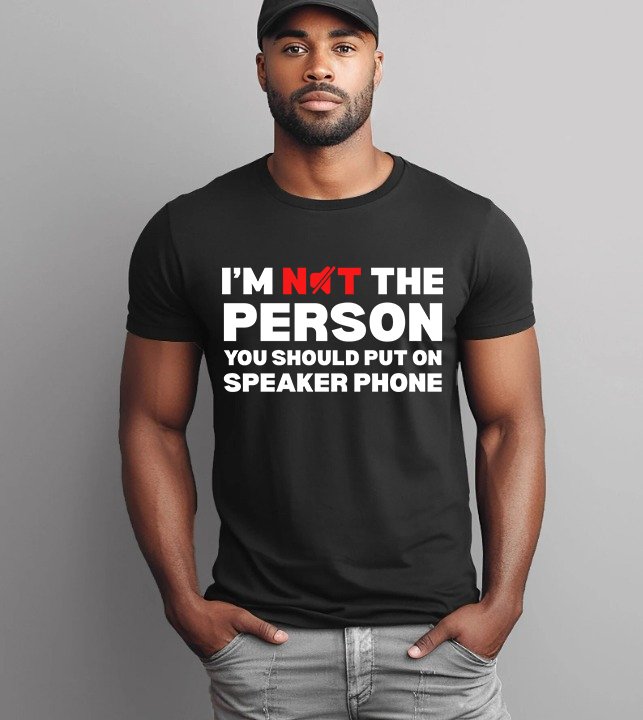 Speaker Phone Unisex T-Shirt – Funny Talk Loud Tee